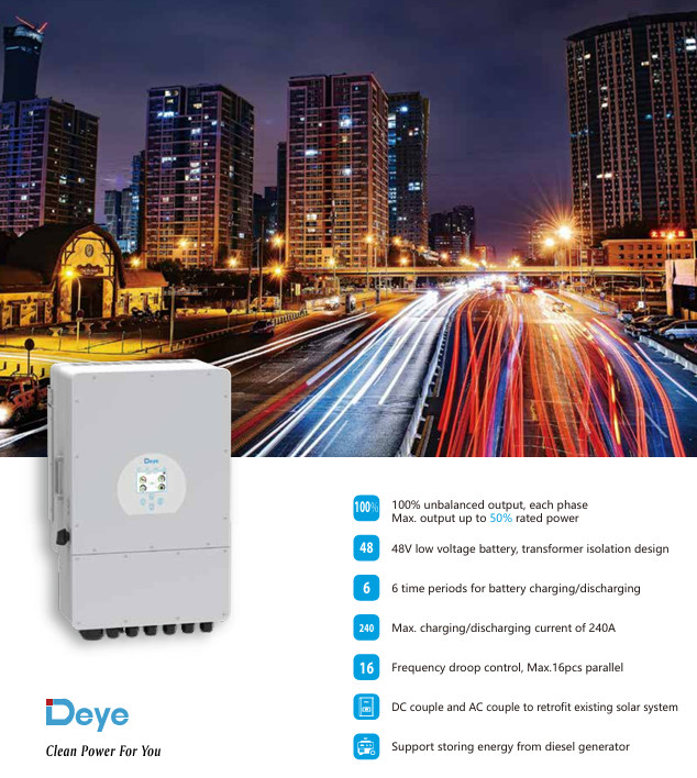 Three Phase Hybrid Inverter  SUN-8/10/12 K-SG04LP3