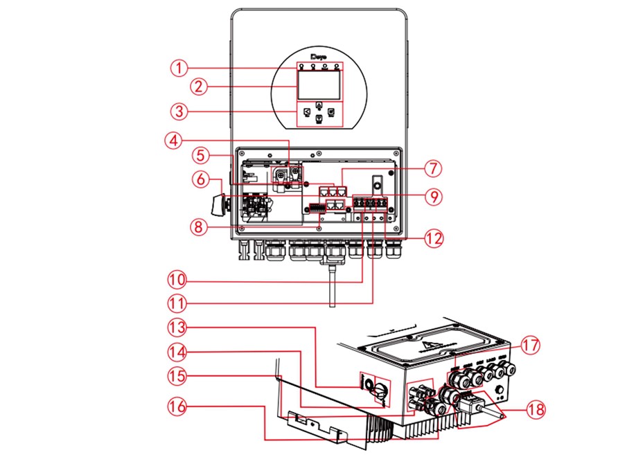 Biến tần Deye 3-6kw