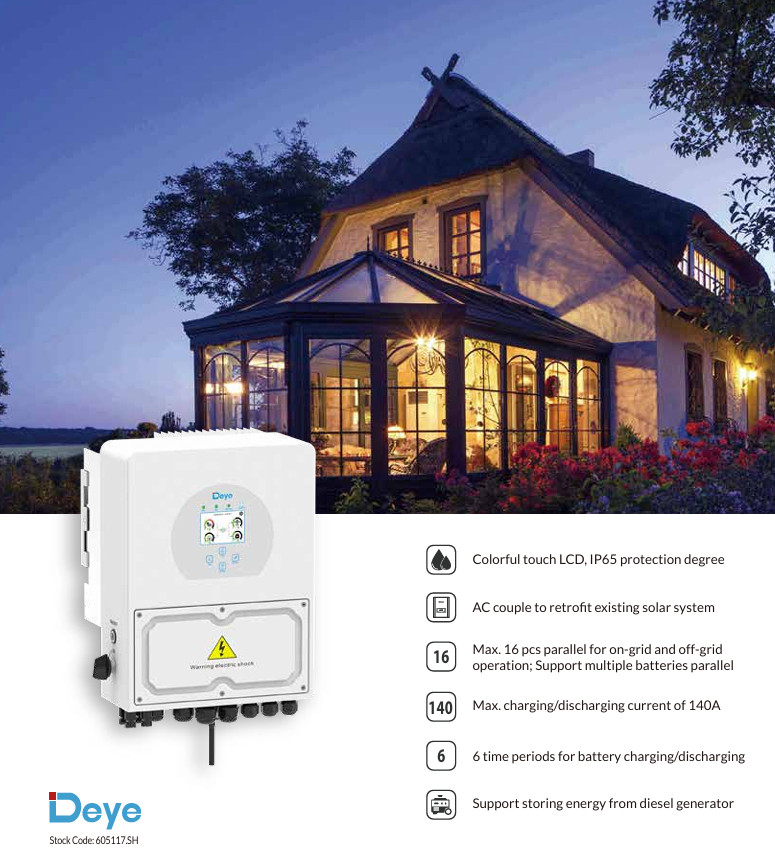 Hybrid Inverter  SUN-3/3.6/5/6K-SG04LP1-EU